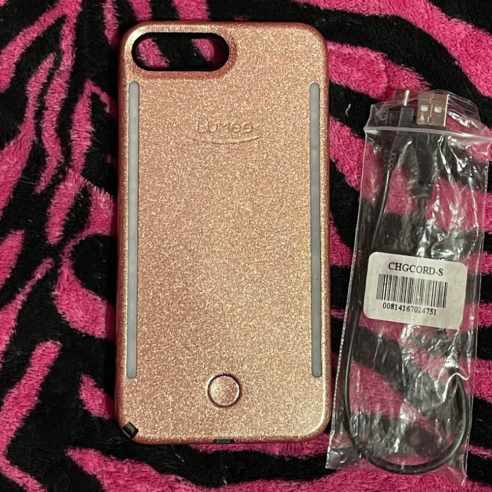 LuMee Rose Gold IPhone 8 Plus case